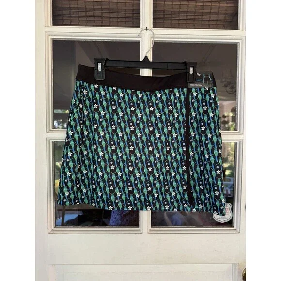 Callaway 16" Hummingbird Print Wrap Golf Skort Size: Medium NWT Women's GR - Picture 7 of 12